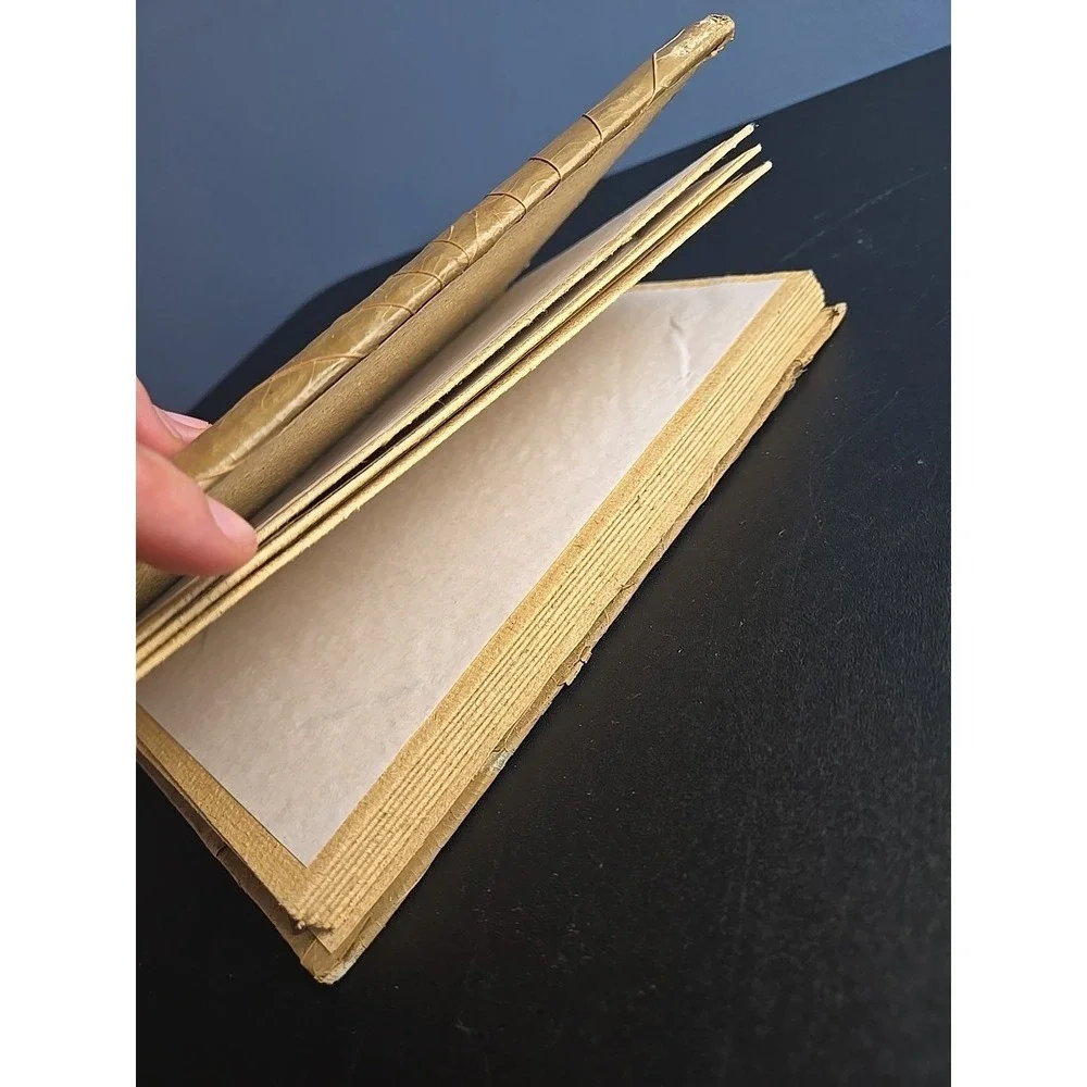 Boho Handmade Tree Bark Leaf Cover Blank Journal Scrapbook Photo‎ Twine Bound 9